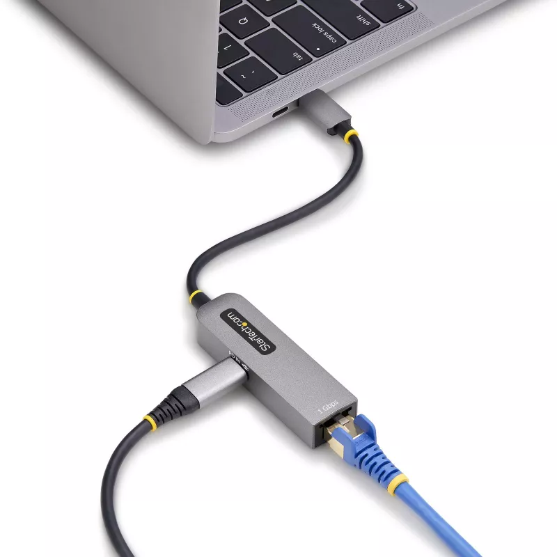 StarTech.com USB-C na Ethernet adaptér, NIC, 100W PD priechod, USB 3.0 Type-C 1 Gbit/s Multi-Speed sieťový adaptér, Thunderbolt kompatibilný, Windows & Mac