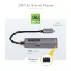 StarTech.com USB-C na Ethernet adaptér, NIC, 100W PD priechod, USB 3.0 Type-C 1 Gbit/s Multi-Speed sieťový adaptér, Thunderbolt kompatibilný, Windows & Mac