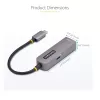 StarTech.com USB-C na Ethernet adaptér, NIC, 100W PD priechod, USB 3.0 Type-C 1 Gbit/s Multi-Speed sieťový adaptér, Thunderbolt kompatibilný, Windows & Mac