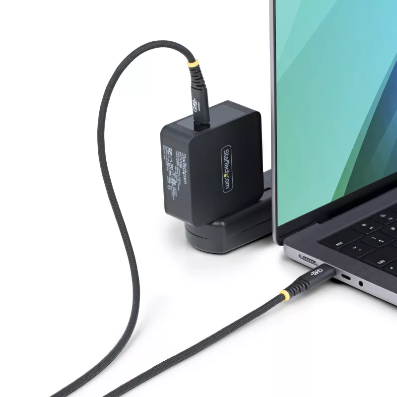 StarTech.com 10ft (3m) USB-C nabíjací kábel, robustný a ultra-flexibilný, 240W (5A) PD EPR, USB 2.0 kábel pre nabíjanie notebooku, USB-IF certifikovaný, odolný USB-C nabíjací kábel