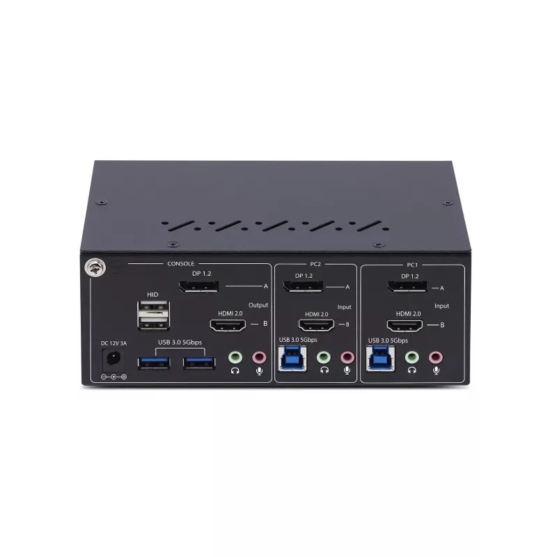 StarTech.com P2ADDH462-KVM-SWITCH KVM prepínač čierny