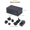 StarTech.com P2ADDH462-KVM-SWITCH KVM prepínač čierny