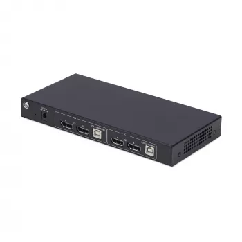 StarTech.com 2-portový KVM prepínač pre dva monitory DisplayPort s Dual View Video Matrix, 4K 60Hz, 4x USB hub porty, prepínanie klávesovou skratkou, DP 1.2 Matrix KVM, TAA-konformný