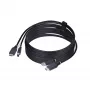 StarTech.com 10ft (3m) HDMI a USB-5Gbit/s KVM kábel, 4K 60Hz, HDMI-2.0 a USB kombinovaný kábel pre KVM prepínače