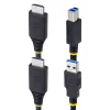 StarTech.com 10ft (3m) HDMI a USB-5Gbit/s KVM kábel, 4K 60Hz, HDMI-2.0 a USB kombinovaný kábel pre KVM prepínače