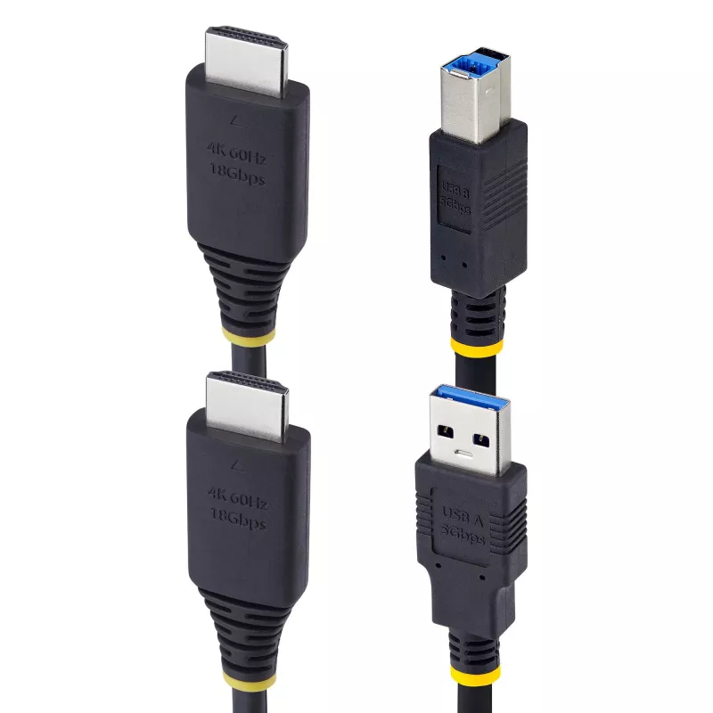 StarTech.com 10ft (3m) HDMI a USB-5Gbit/s KVM kábel, 4K 60Hz, HDMI-2.0 a USB kombinovaný kábel pre KVM prepínače
