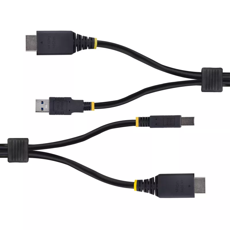 StarTech.com 10ft (3m) HDMI a USB-5Gbit/s KVM kábel, 4K 60Hz, HDMI-2.0 a USB kombinovaný kábel pre KVM prepínače