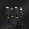 StarTech.com 10ft (3m) HDMI a USB-5Gbit/s KVM kábel, 4K 60Hz, HDMI-2.0 a USB kombinovaný kábel pre KVM prepínače