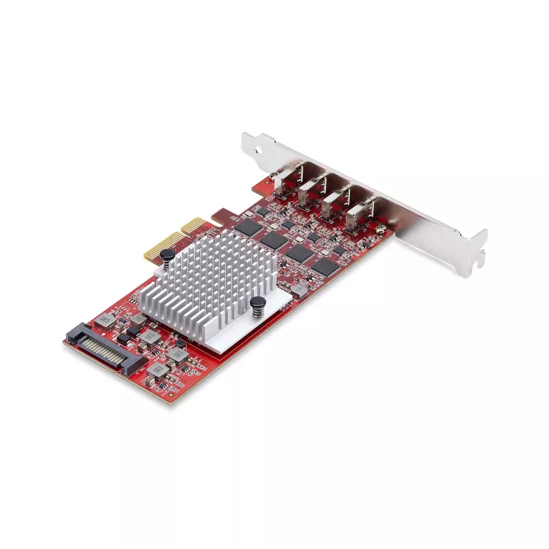 StarTech.com 4-portová USB Type-C PCIe karta, USB 3.2 10Gbps, USB-C PCI Express rozširujúca karta, 4x nezávislé USB kontroléry, Windows/Linux/macOS, TAA-konformný