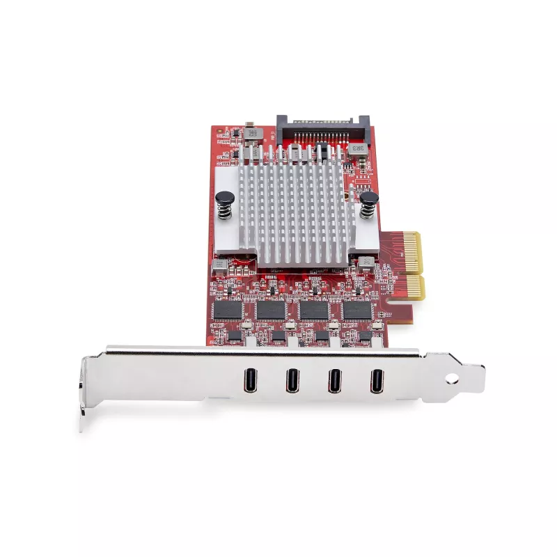 StarTech.com 4-portová USB Type-C PCIe karta, USB 3.2 10Gbps, USB-C PCI Express rozširujúca karta, 4x nezávislé USB kontroléry, Windows/Linux/macOS, TAA-konformný