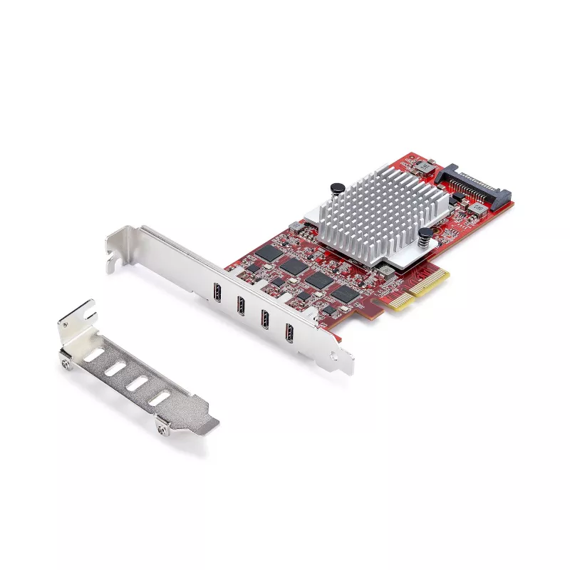 StarTech.com 4-portová USB Type-C PCIe karta, USB 3.2 10Gbps, USB-C PCI Express rozširujúca karta, 4x nezávislé USB kontroléry, Windows/Linux/macOS, TAA-konformný