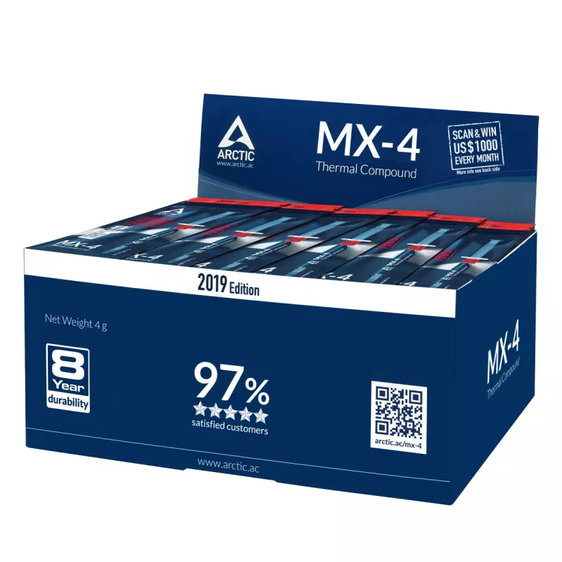 ARCTIC MX-4 (4 g) Edition 2019 – vysokovýkonná teplovodivá pasta