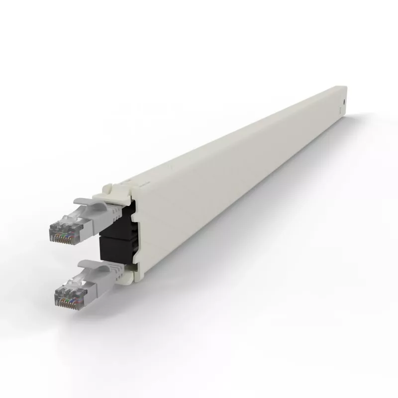 Sieťový kábel PATCHBOX CONE30STPSL RJ-45 Cat6a 1,8 m sivý