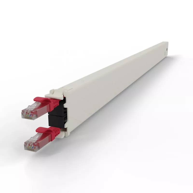 PATCHBOX patchbox.one CONE30UTPRD kazeta prepojovacieho kábla, 30RU, Cat6a, UTP, červená