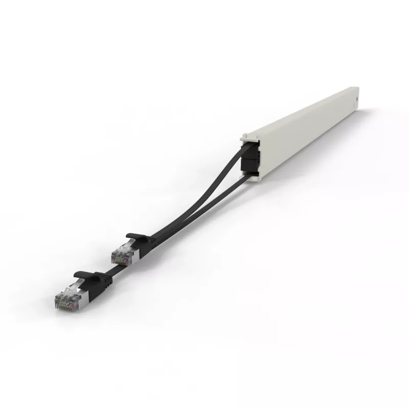 Sieťový kábel PATCHBOX CONE46STPBK RJ-45 Cat6a 2,5 m čierny