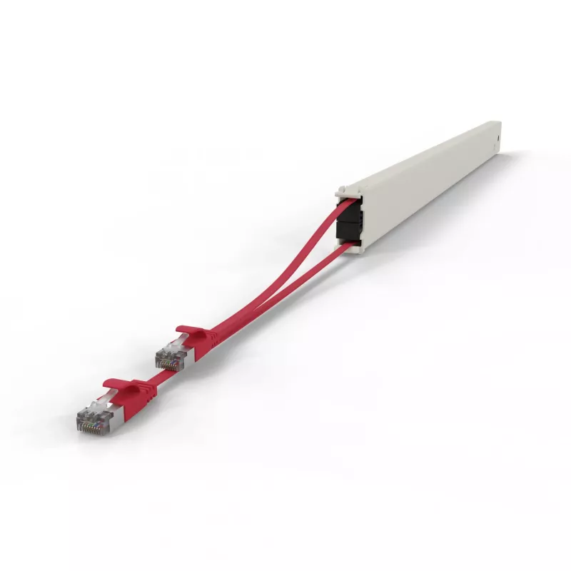 Sieťový kábel PATCHBOX CONE46STPRD RJ-45 Cat6a 2,5 m červený