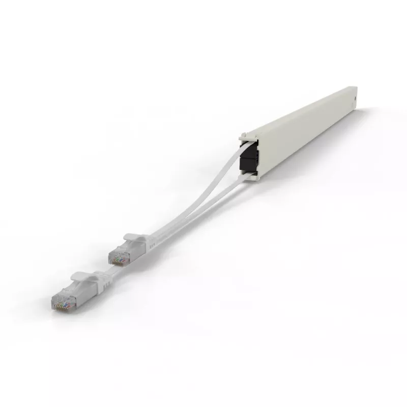 PATCHBOX patchbox.one CONE46UTPWH zaťahovacia kazeta prepojovacieho kábla, 46RU, Cat6a, UTP, biela