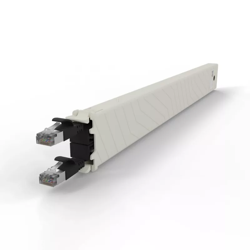 Sieťový kábel PATCHBOX CONEX8STPBK RJ-45 Cat6a 0,8 m čierny
