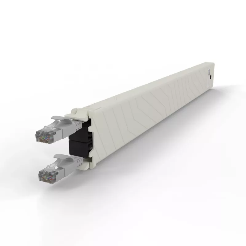 Sieťový kábel PATCHBOX CONEX8STPSL RJ-45 Cat6a 0,8 m sivý