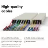 Sieťový kábel PATCHBOX CONEX8STPWH RJ-45 Cat6a 0,8 m biely