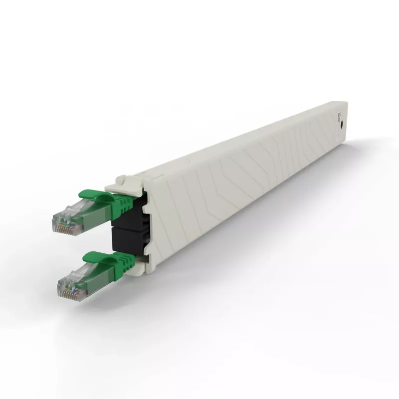 PATCHBOX .one CONEX8UTPGR 8RU Cat6a UTP zaťahovacia medená kazeta, zelená