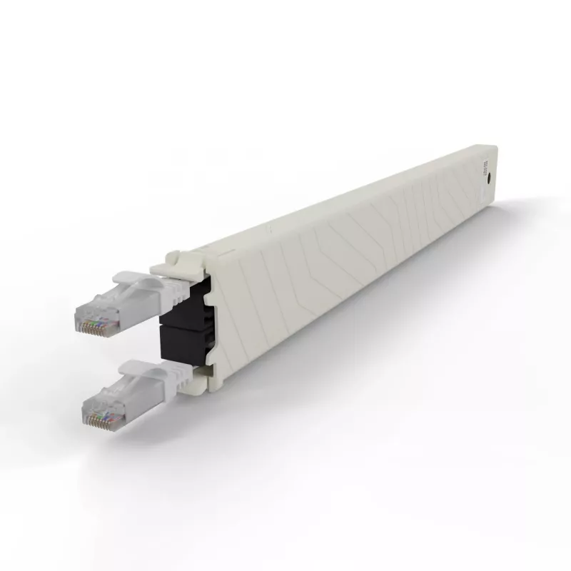 PATCHBOX .one CONEX8UTPWH 8RU Cat6a UTP zaťahovacia medená kazeta, biela