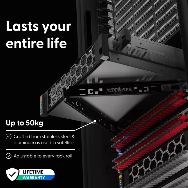 Inštalačný nástroj PATCHBOX PBXEXE2 čierna hliník nerez 48,3 cm