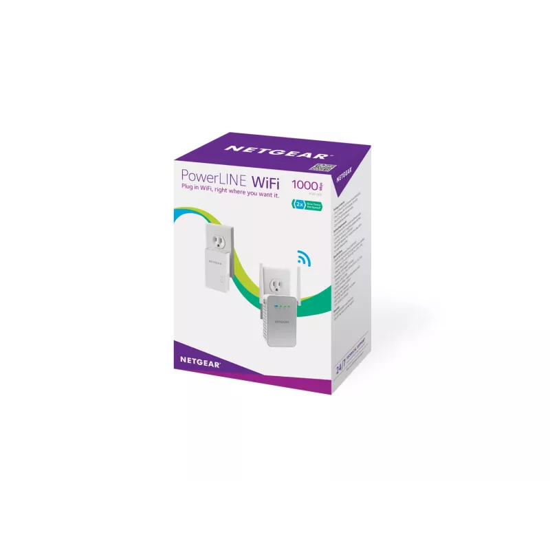 NETGEAR PLW1000 1000 Mbit/s Ethernet LAN Wi-Fi biela