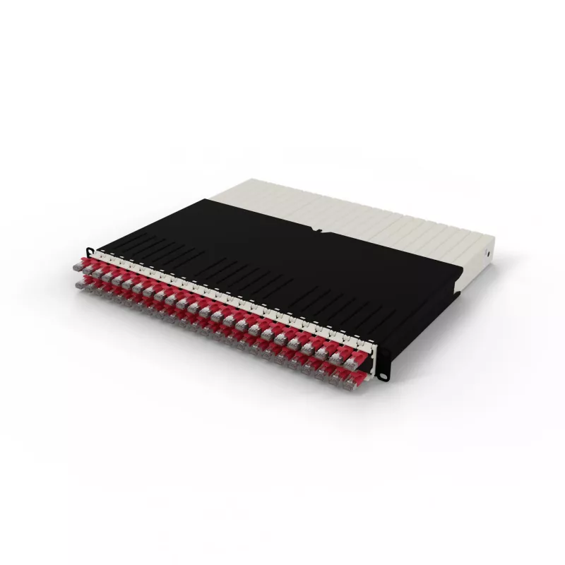 Sieťový kábel PATCHBOX PONEX8STPRD RJ-45 Cat6a 0,8 m červený