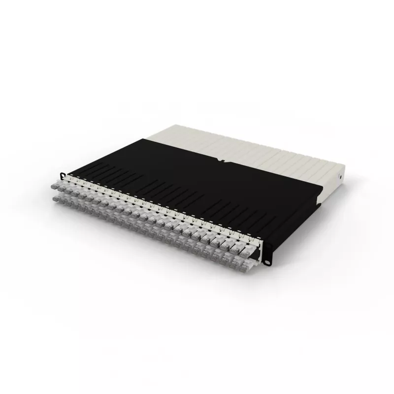 PATCHBOX .one PONEX8STPWH 8RU Cat6a U/FTP systém zaťahovacích prepojovacích káblov, 0,8 m, RJ-45, 10 Gbit/s, PoE, 24 kaziet, biely