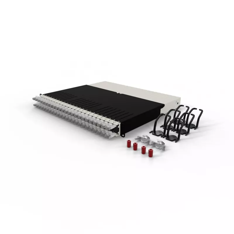 PATCHBOX .one PONEX8STPWH 8RU Cat6a U/FTP systém zaťahovacích prepojovacích káblov, 0,8 m, RJ-45, 10 Gbit/s, PoE, 24 kaziet, biely
