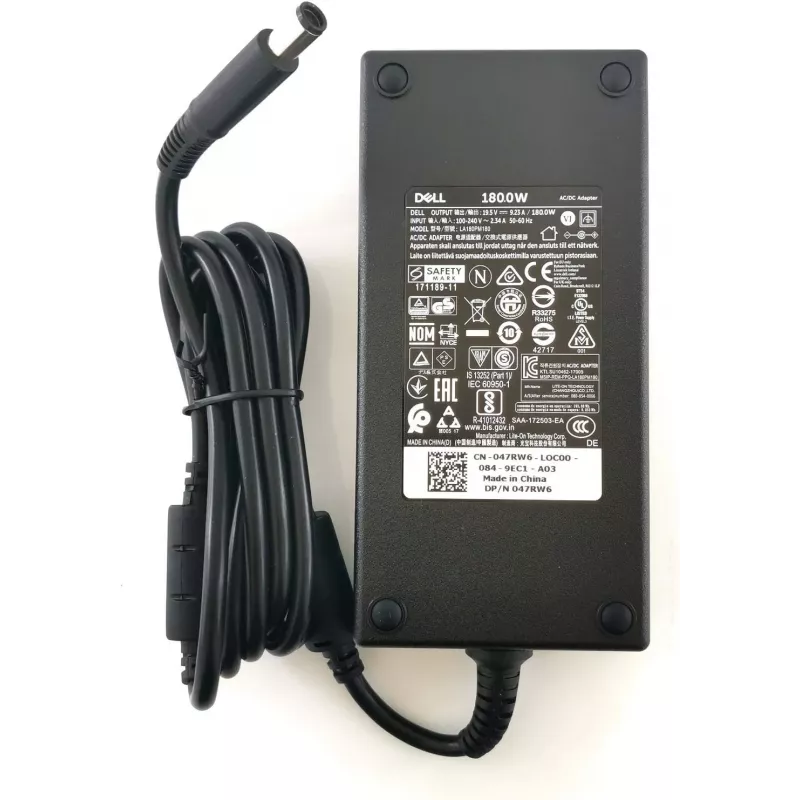 DELL 180W AC napájací zdroj/nabíjačka interiérový čierny