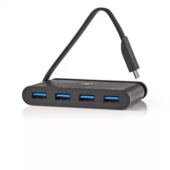 USB hub Nedis TCARF200BK USB 3.2 Gen 1 Type-C čierny