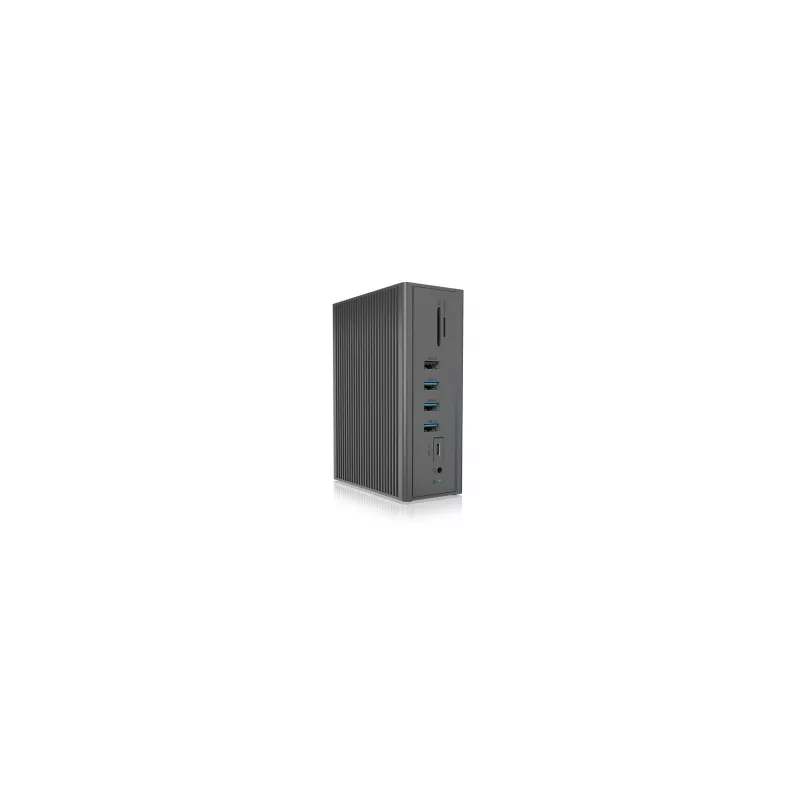 ICY BOX IB-DK2262AC káblové USB 3.2 Gen 1 (3.1 Gen 1) Type-C antracitové