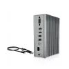 ICY BOX IB-DK2262AC káblové USB 3.2 Gen 1 (3.1 Gen 1) Type-C antracitové