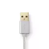Kábel na mobilný telefón Nedis CCTB39300AL30 hliník 3 m USB A Lightning