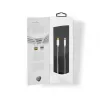 Lightning kábel Nedis CCTB39650AL10 1 m hliník USB C