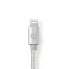 Lightning kábel Nedis CCTB39650AL10 1 m hliník USB C