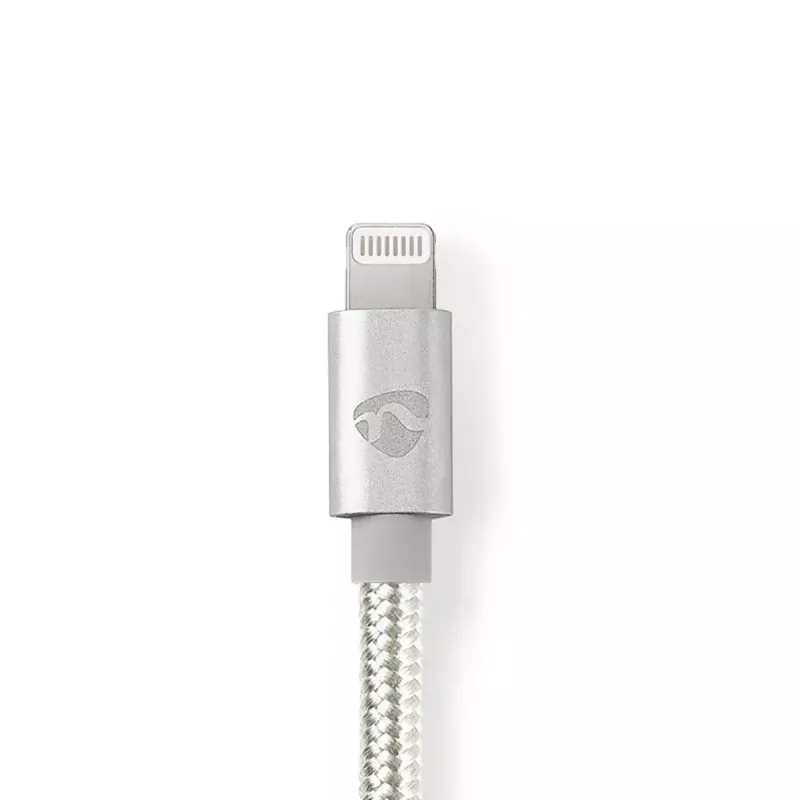 Lightning kábel Nedis CCTB39650AL10 1 m hliník USB C