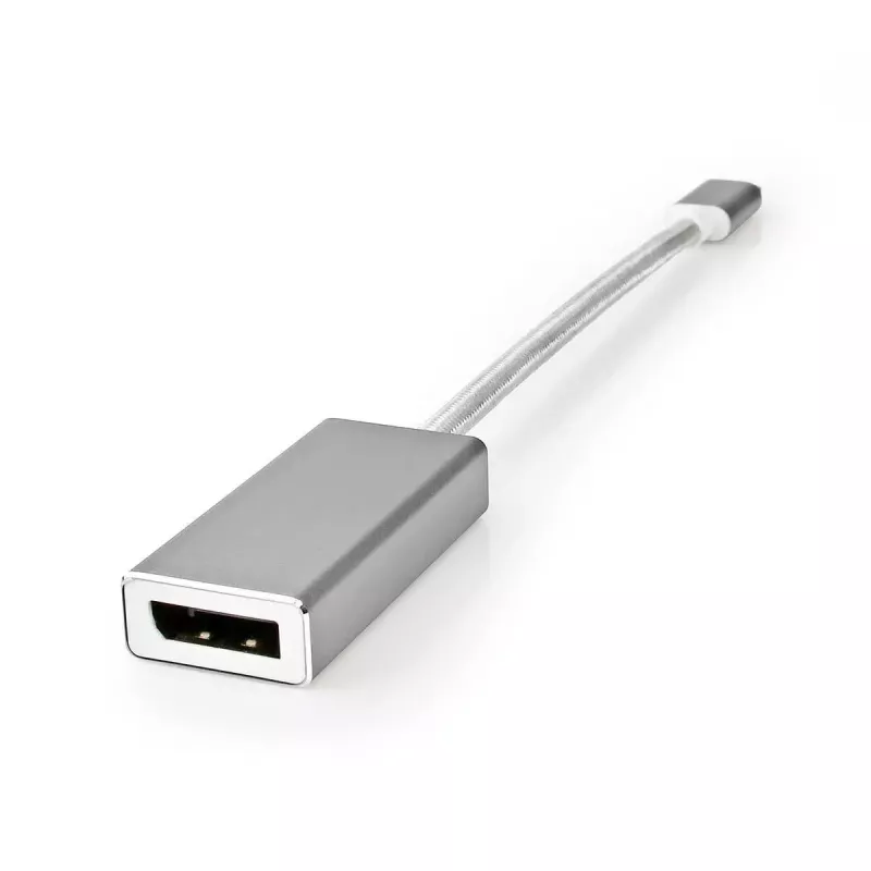 Video kábel adaptér Nedis CCTB64450AL02 0,2 m USB Type-C DisplayPort
