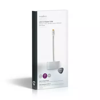 Dokovacia stanica pre notebook Nedis CCTB64760AL02 hliník 0,2 m kábel 5 Mbit/s
