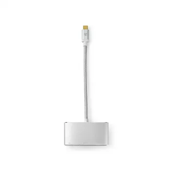 Dokovacia stanica pre notebook Nedis CCTB64760AL02 hliník 0,2 m kábel 5 Mbit/s