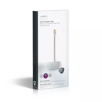 Dokovacia stanica pre notebook Nedis CCTB64765AL02 strieborná 5 Gbit/s