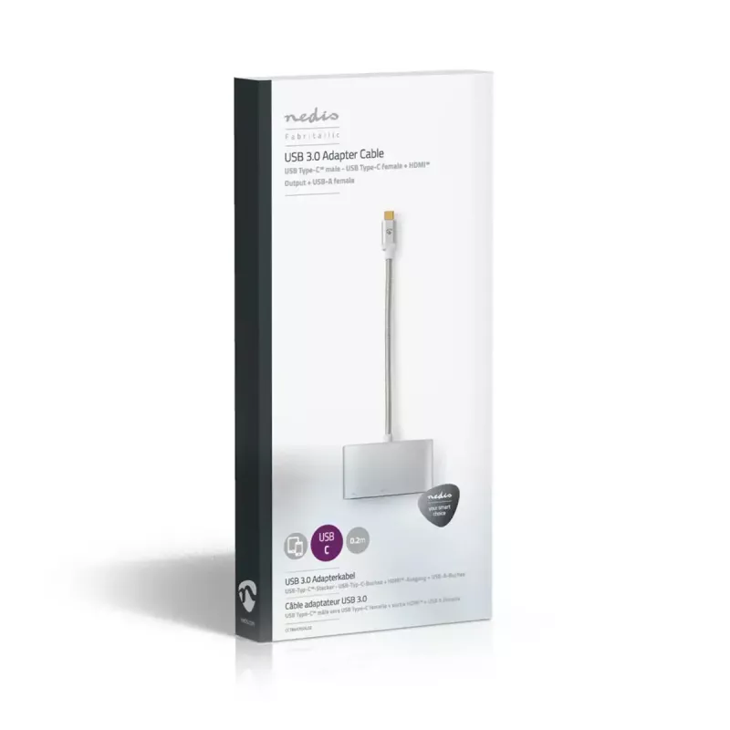 Dokovacia stanica pre notebook Nedis CCTB64765AL02 strieborná 5 Gbit/s