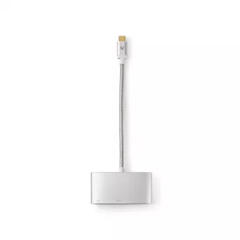 Dokovacia stanica pre notebook Nedis CCTB64765AL02 strieborná 5 Gbit/s