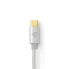 Audio kábel Nedis CCTB65940AL10 1 m USB-C na 3,5 mm hliník