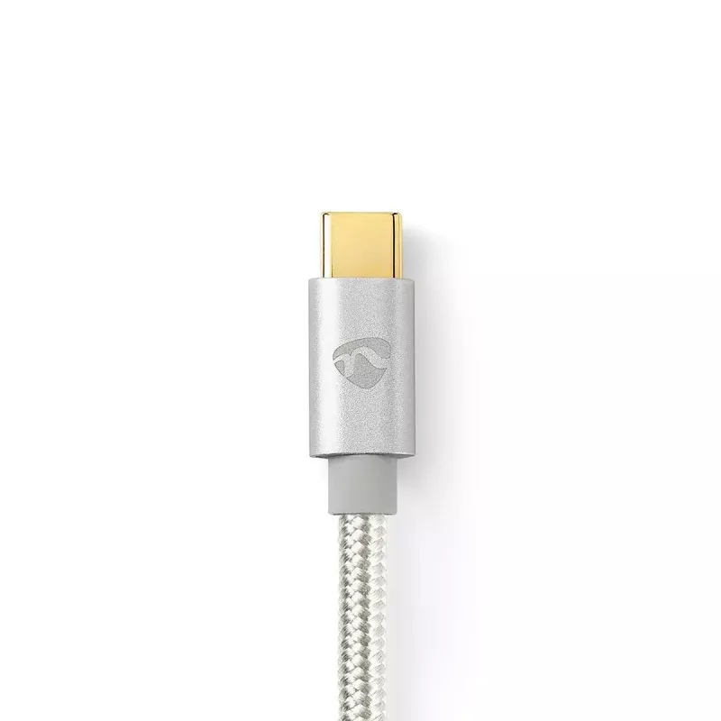 Audio kábel Nedis CCTB65940AL10 1 m USB-C na 3,5 mm hliník