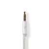 Audio kábel Nedis CCTB65940AL10 1 m USB-C na 3,5 mm hliník