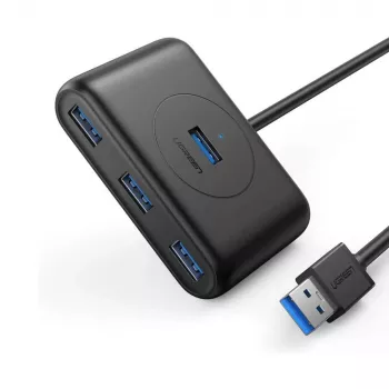 Ugreen 20290 rozbočovač USB 3.2 Gen 1 (3.1 Gen 1) Type-A 5000 Mbit/s čierny