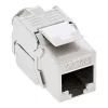 InLine RJ45 Keystone Jack Snap-In modul Cat.6a, štíhly dizajn